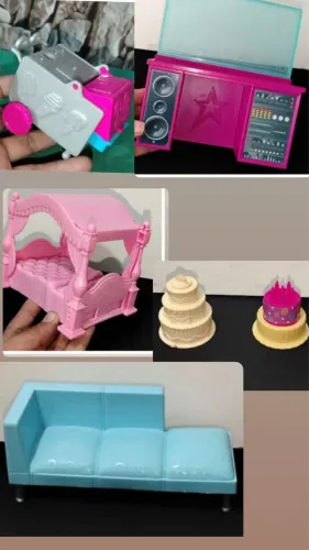 (Pré-venda ) lote acessórios miniatura para pra casinha bonecas