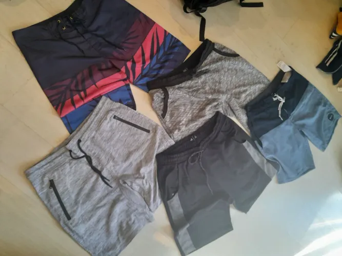 Lote 5 bermudas masculina 3 moletom 2 tactel tam G masculino