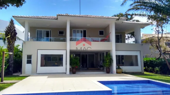 Casa em Condomínio para Locação em Camaçari, Busca Vida (Abrantes), 5 dormitórios, 5 suíte
