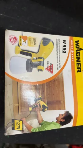 Pistola Pulverizadora Elétrica Wagner W550 Quick & Easy (127 V)