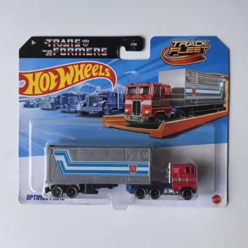 Hot Wheels Transformers Track Fleet OPTIMUS PRIME with TRAILER Lacrado
