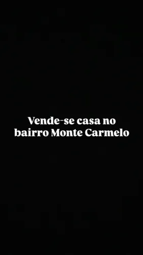 Vende-se casa no monte Carmelo