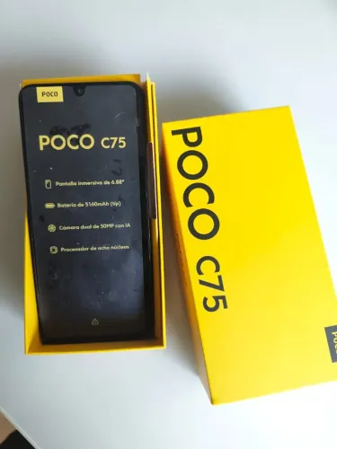 Xiaomi POCO C75 256GB Semi Novo - Bateria 5160mAh | Tela 6.88" 120Hz | Câmera 50MP | NFC