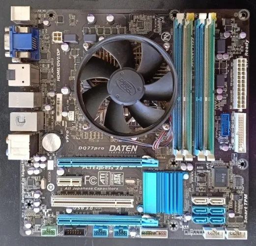 Kit core i5 3° geração placa h61 soquete 1155 completa com garantia 