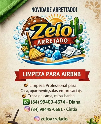 DIARISTA EM JOÃO PESSOA | Limpeza Residencial e Airbnb | ZELO ARRETADO