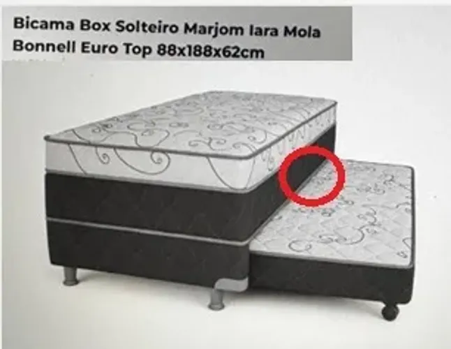 BICAMA BOX SOLTEIRO MARJOM MOLA