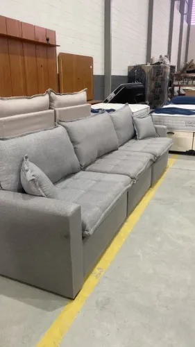 SOFA 3 MODULOS RETRATIL 3METROS SEM CAIXA ULTIMA PEÇA OUTLET