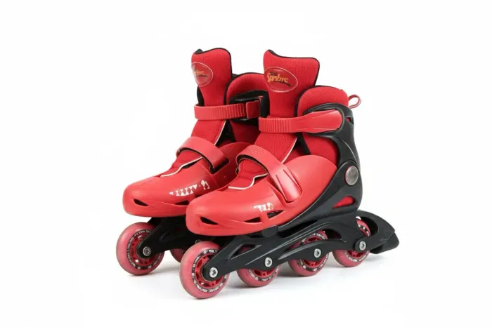 Patins vermelho com regulação de tamanho do 34 ao 40