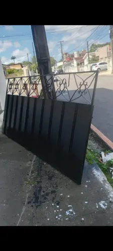 portão de aço medida 290 de comprimento 1 e 40 de altura
