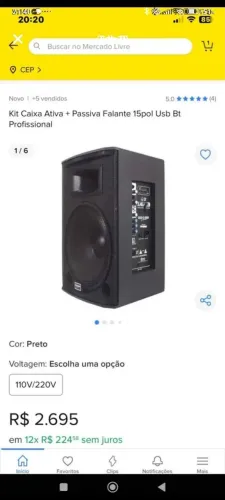 Vendo Caixa Acústica Alto de 15 polegadas bom para Bares boate igreja etc 