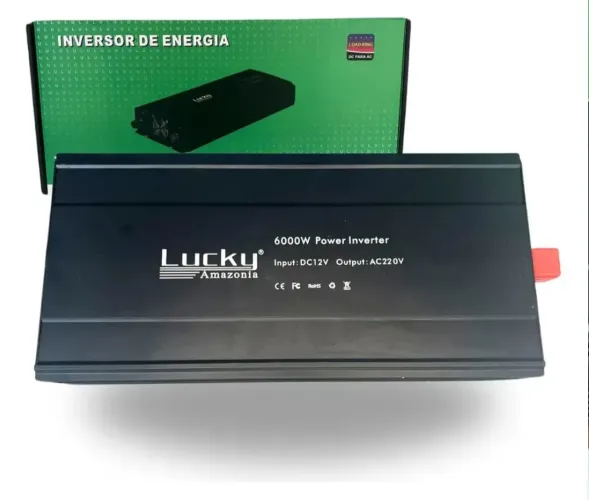 Inversor de Energia Lucky Amazônia 6.000W 12V para 220V Novo