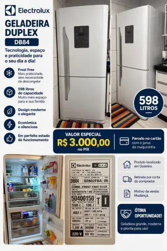 Geladeira duplex eletrolux 598 LT