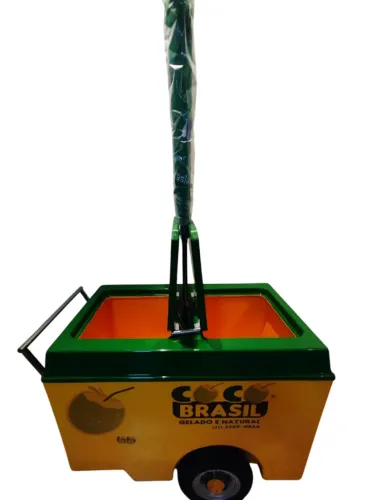Carrinho térmico de água de coco