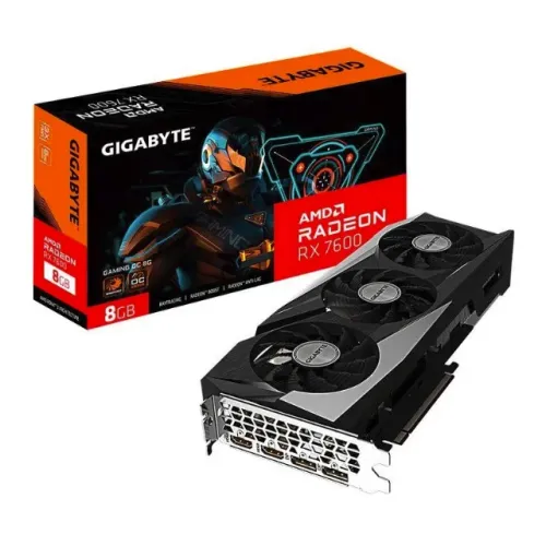 Placa de Video Gigabyte Radeon RX 7600 Gaming OC, 8GB, GDDR6, 128-bit, 12x 147,36