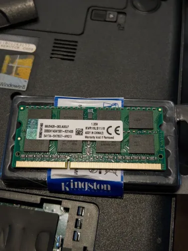 Memória De Notebook 8gb Ddr3l Kingston Pc3l-12800s 1600mhz