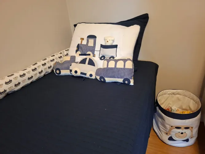 Lindo kit completo quarto menino - azul-marinho
