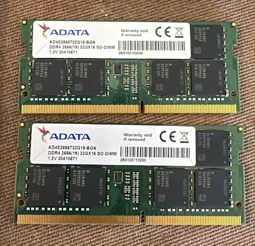 Memória ram Ddr4 2666 32gb adata para notebook