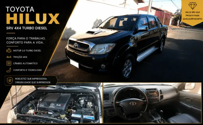 Toyota Hilux CD SRV D4-d 4X4 3.0 TDI Diesel AUT 2009