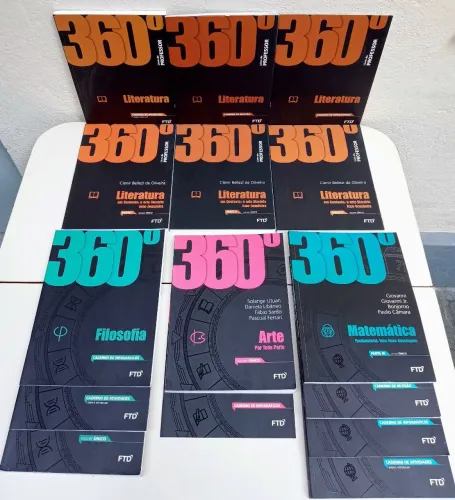Kit Livros 360 Graus, Matemática, arte, filosofia e literatura