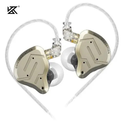 Fone KZ ZSN Pro 2 In-Ear Gamer Com Cancelamento de Ruído e Graves Ajustados Sem Microfone