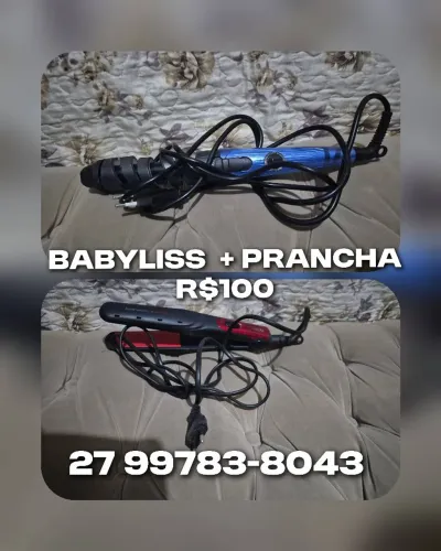 Prancha + babyliss