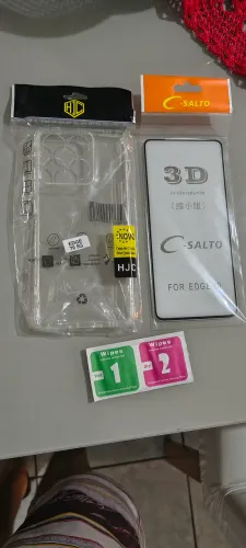 Kit Capinha Anti-impacto + Película 3D - Motorola Edge 70 5G (Novo)