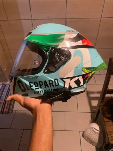 Capacete KYT TT COURSE TM (58)! Com intercomunicador V1