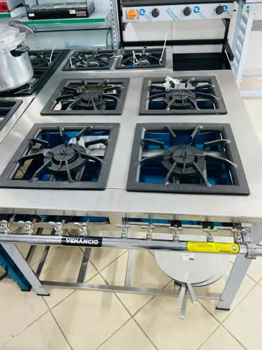 MB FOGÃO INDUSTRIAL EM INOX 40X40 - VENANCIO