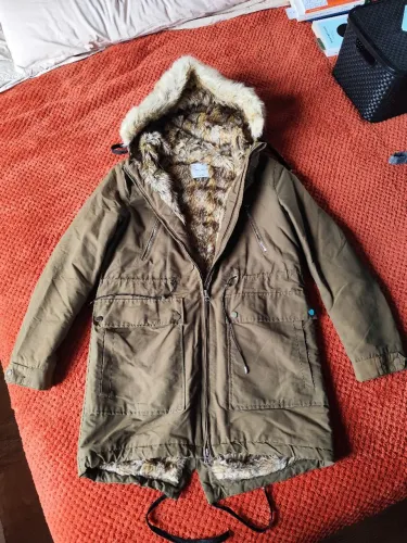 Casaco de Inverno Feminino Mango - Forrado com pelo - tamanho M
