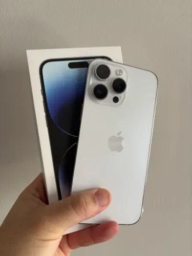 iPhone 14 Pro Max 128gb Branco - Todo original! Impecável, sem detalhes