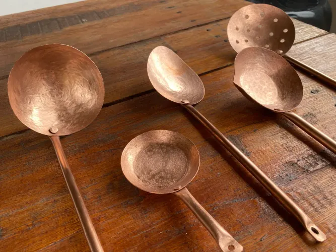 Conjunto de peças de cobre