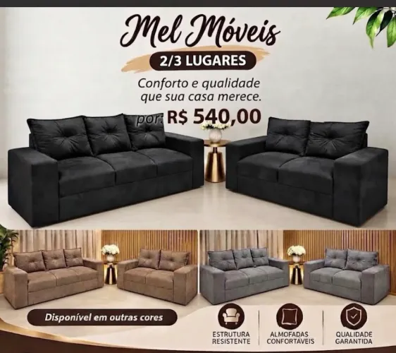 ? 540,00 PROMOÇÃO- sofá conjunto Porto 3 e 2 lugares - direto de fábrica