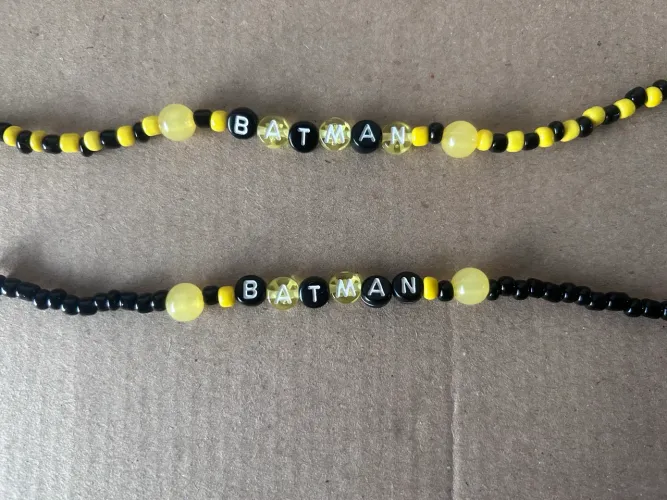 Pulseira Super-Heróis Artesanal - Miçangas