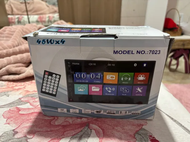 vende-se central multimídia MP5 automotiva Bluetooth 1 Din 7 Polegadas USB/AUX/TF