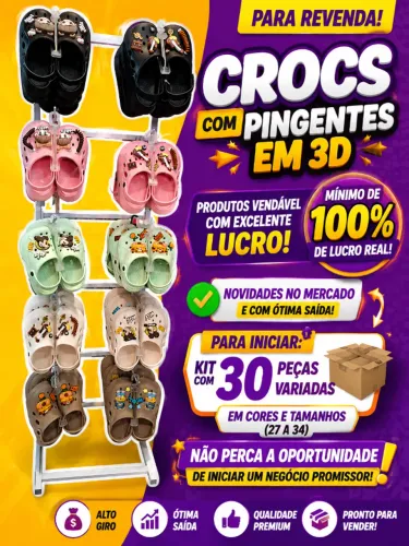 GANHE DINHEIRO VENDENDO CROCS INFANTIS!