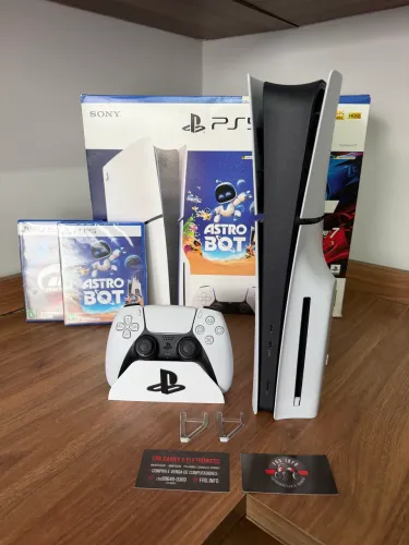 PS5 SLIM 1TB MÍDIA FÍSICA (completo)