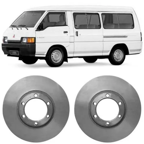Disco Freio Mitsubishi L300 96 a 2000 Dianteiro Ventilado