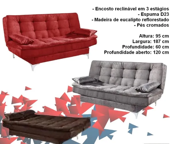 Quarto sala sofá cama