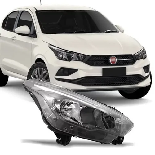 Farol Principal Fiat Argo 2018 Máscara Negra - Magneti 