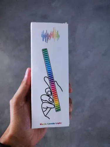 Barra Ritmica LED RGB 5V - Atividades por Som - Branco - Novo