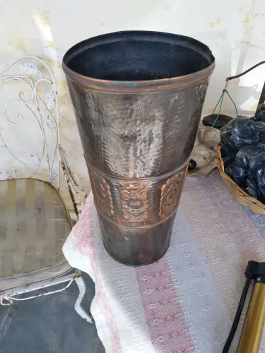 Porta guarda chuvas antigo em cobre 