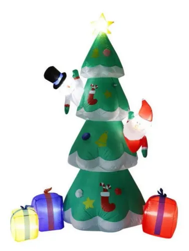 Árvore de Natal Inflável 3D com LED
