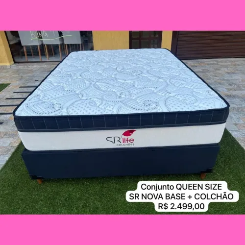 Cama box Queen Size Nova Molas Ensacadas