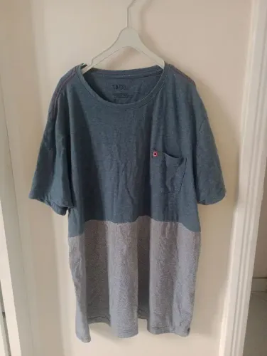 Camiseta Masculina Taco - Azul e Cinza