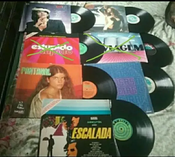 Lote de LPs de Vinil - Músicas Tema de Novelas