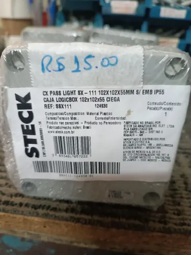 Caixa passagem steck102x102x55mm - IP55
