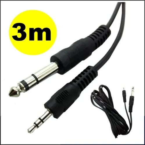 Cabo P2 P10 Estereo Profissional, Adaptador Mesa De Som 3m
