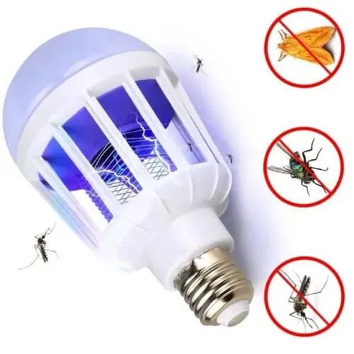 Lâmpada Luz Led 15w Repelente Mata Mosquito Pernilongo