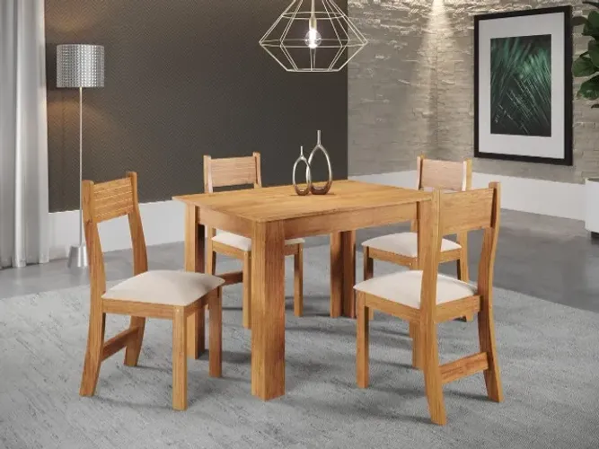 Mesa com 4 cadeiras Garran
