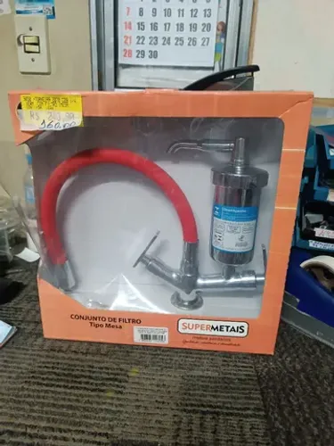 Torneira de cozinha com filtro de mesa supermetais